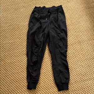 Lululemon Athletica Black Track Pants with Elastic Cuffs